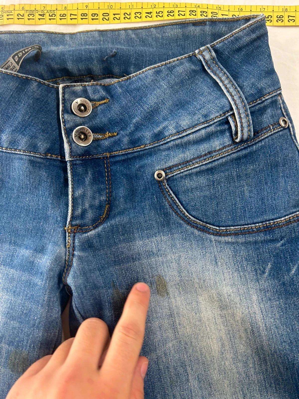 Jeans azul de cintura baixa v. S. Miss tamanho 36 – photo 8